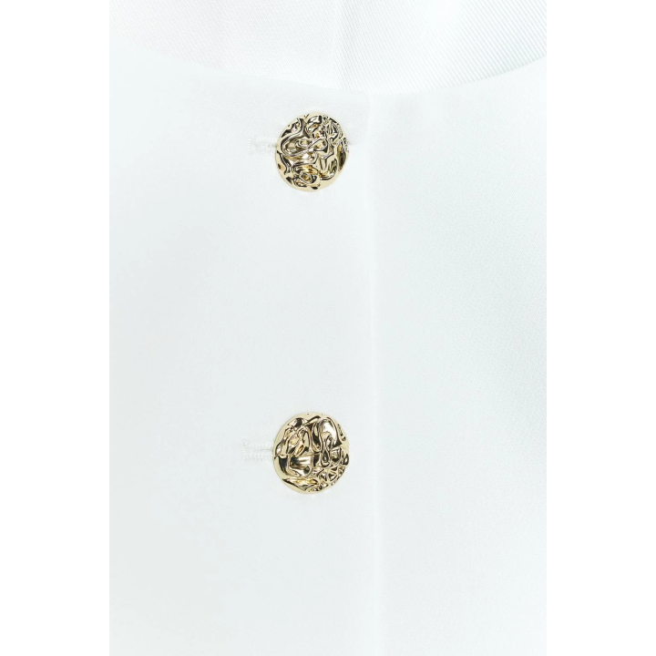 БЛЕЙЗЕР С КВАДРАТНЫМ ВЫРЕЗОМ И КОРОТКИМИ РУКАВАМИ