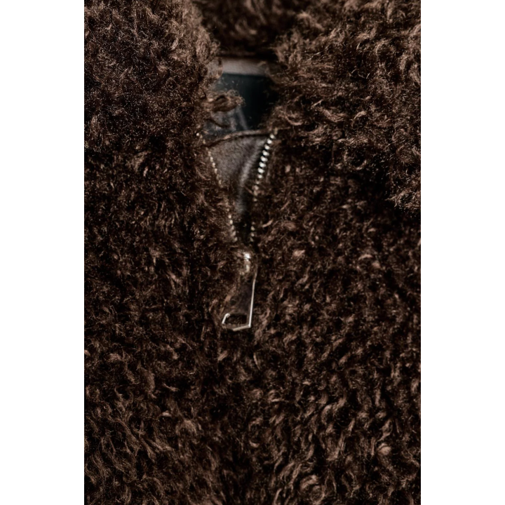 КОРОТКОЕ ПАЛЬТО ИЗ ИСКУССТВЕННОЙ ОВЧИНЫ С ДЛИННЫМ ВОРСОМ