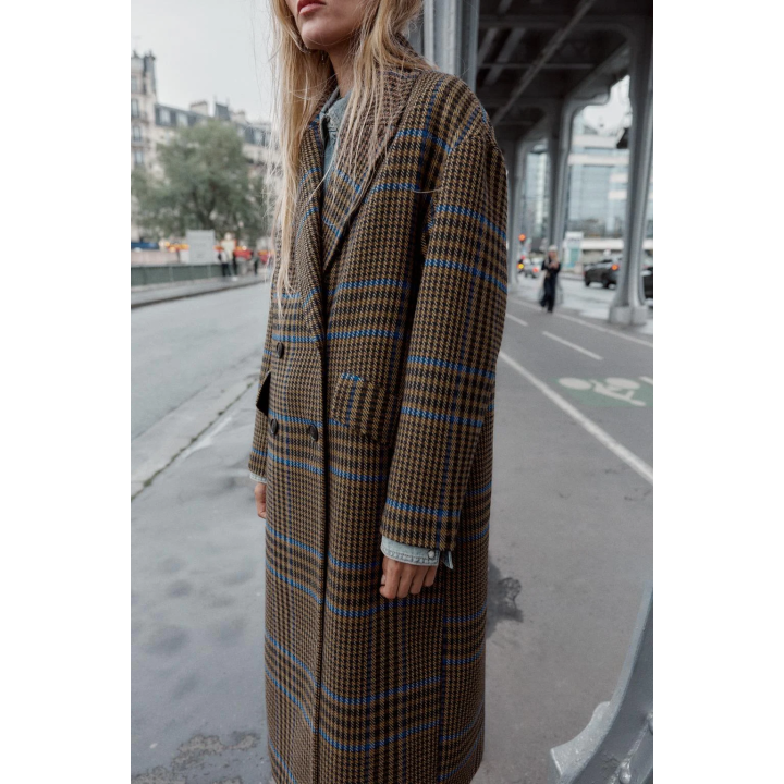 ПАЛЬТО ОВЕРСАЙЗ В КЛЕТКУ