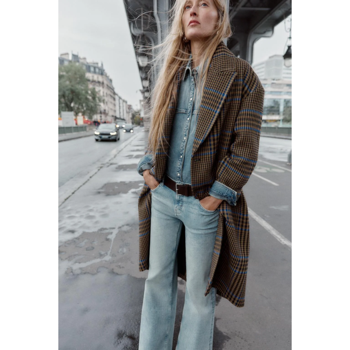 ПАЛЬТО ОВЕРСАЙЗ В КЛЕТКУ