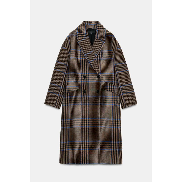 ПАЛЬТО ОВЕРСАЙЗ В КЛЕТКУ