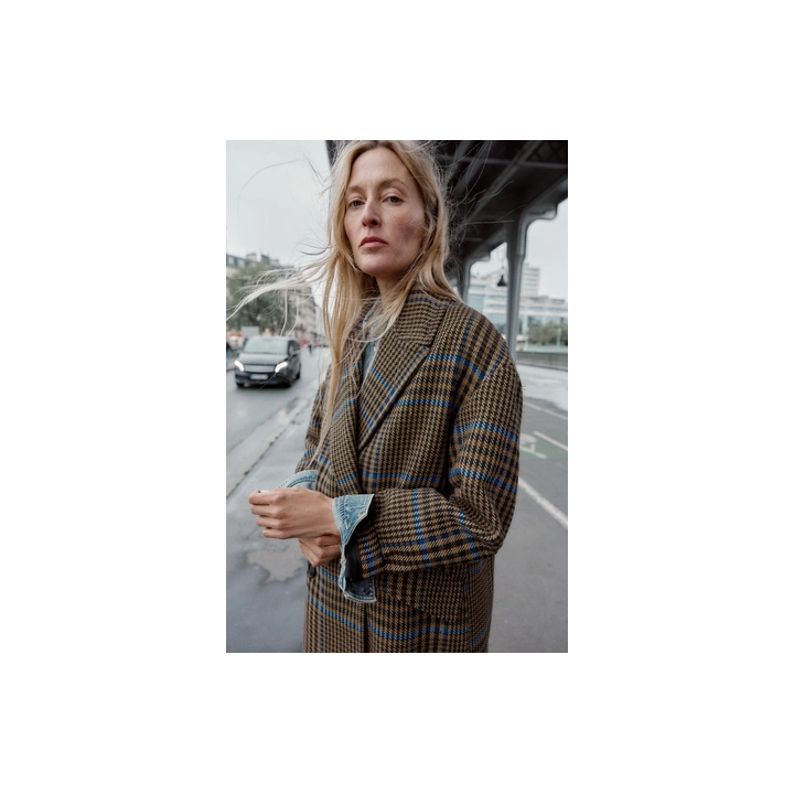 ПАЛЬТО ОВЕРСАЙЗ В КЛЕТКУ