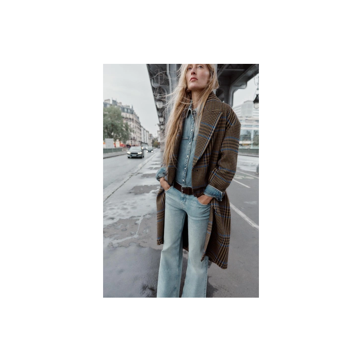 ПАЛЬТО ОВЕРСАЙЗ В КЛЕТКУ