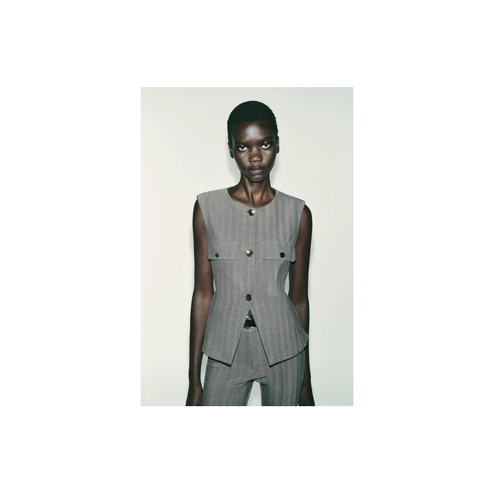 ЖИЛЕТ «ЁЛОЧКА» РАСКЛЕШЁННОГО КРОЯ