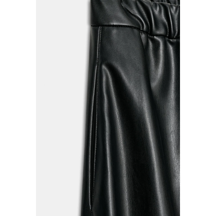 БРЮКИ-ШАРЫ ИЗ ИСКУССТВЕННОЙ КОЖИ — ZW COLLECTION