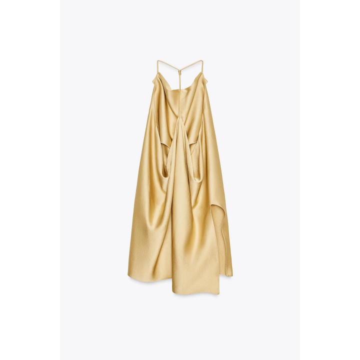 АТЛАСНЫЙ ТОП С ГОРЛОВИНОЙ ХАЛТЕР ИЗ КОЛЛЕКЦИИ ZW