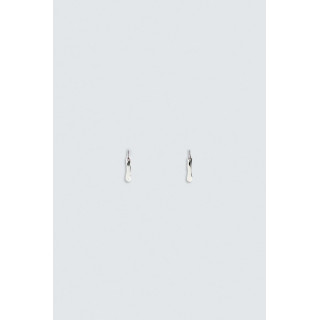 Серьги неправильной формы кольца