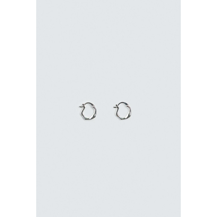 Серьги неправильной формы кольца