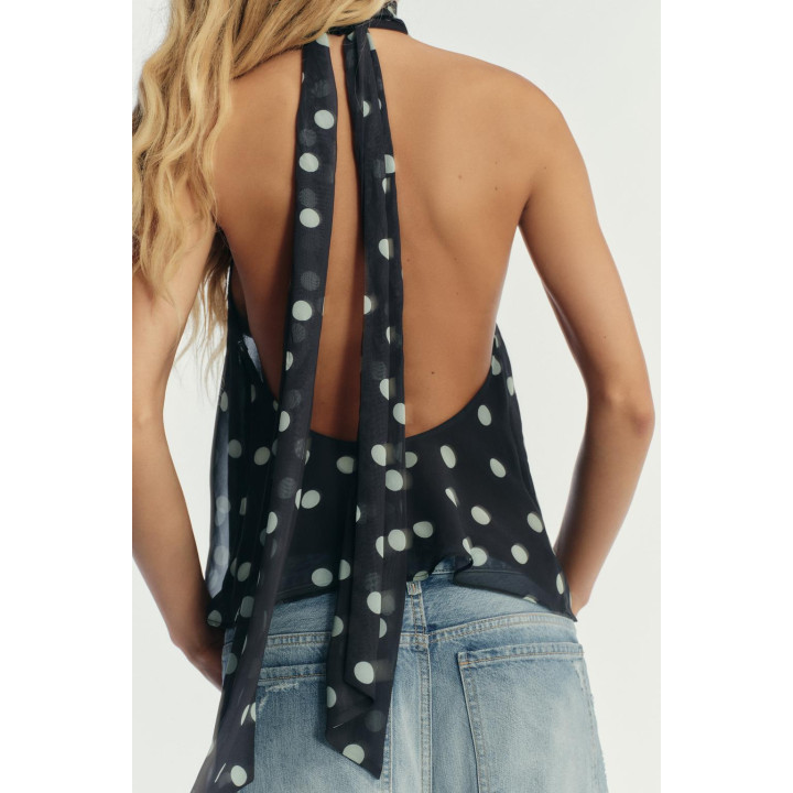 ТОП В ГОРОШЕК С ГОРЛОВИНОЙ ХАЛТЕР