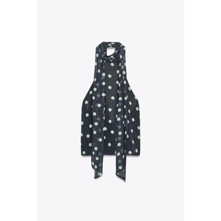 ТОП В ГОРОШЕК С ГОРЛОВИНОЙ ХАЛТЕР