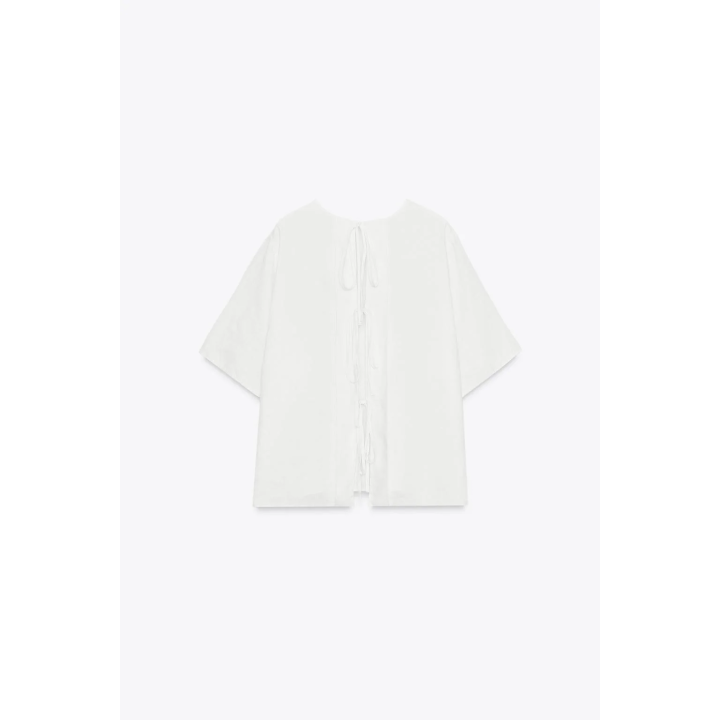 ЛЬНЯНОЙ ТОП С ЗАВЯЗКАМИ — ZW COLLECTION