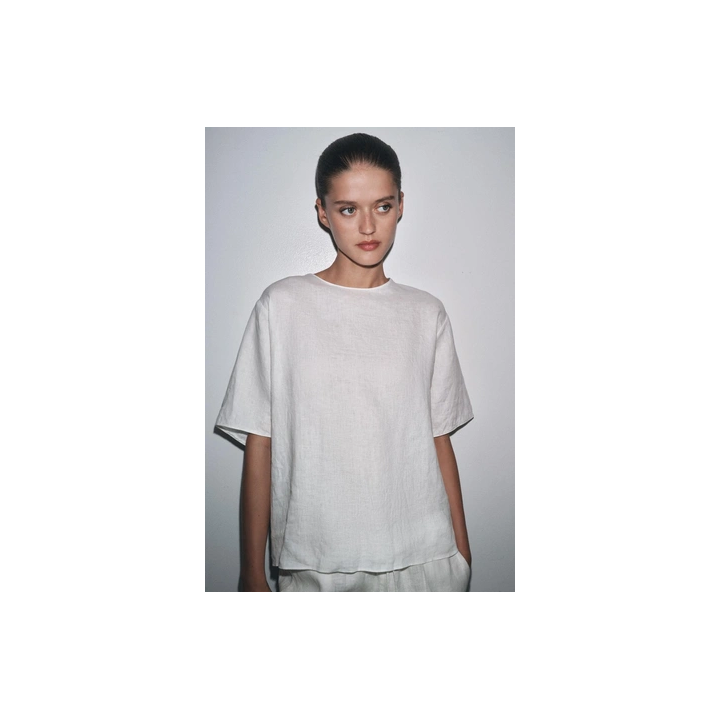 ЛЬНЯНОЙ ТОП С ЗАВЯЗКАМИ — ZW COLLECTION