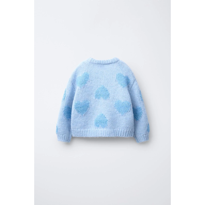 ВЯЗАНЫЙ ДЖЕМПЕР С СЕРДЦАМИ