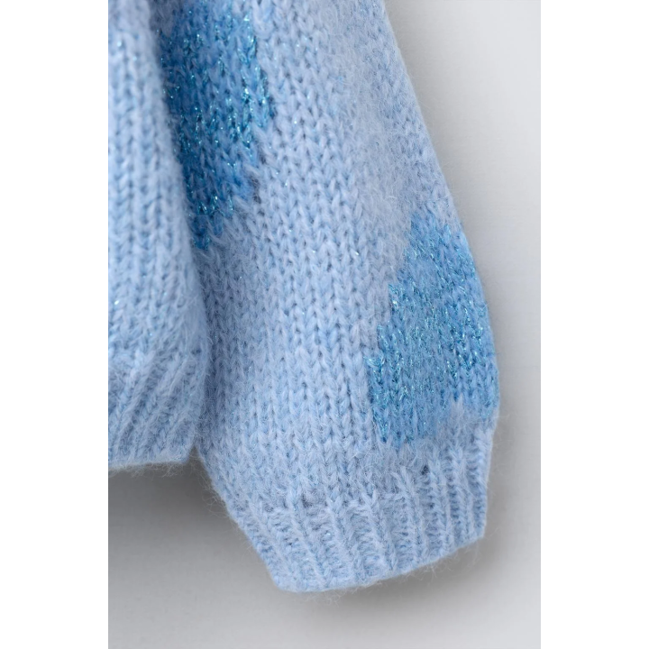 ВЯЗАНЫЙ ДЖЕМПЕР С СЕРДЦАМИ