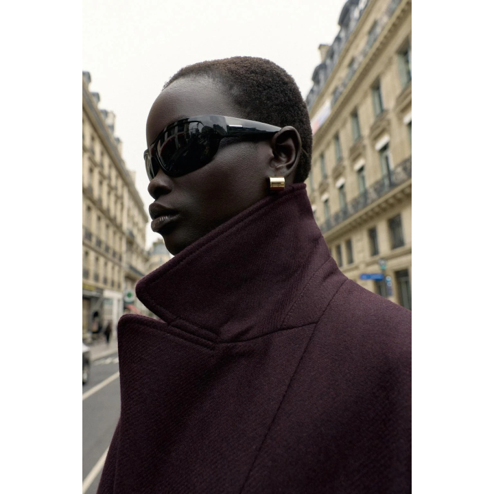 ПАЛЬТО ОВЕРСАЙЗ ИЗ СМЕСОВОЙ ШЕРСТИ