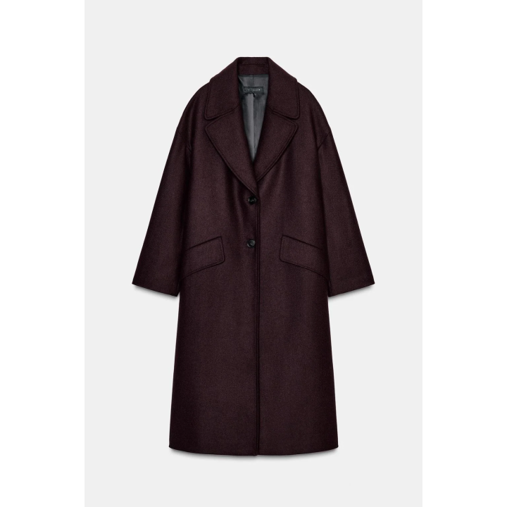 ПАЛЬТО ОВЕРСАЙЗ ИЗ СМЕСОВОЙ ШЕРСТИ