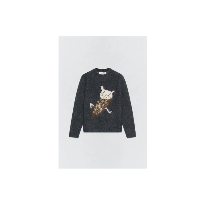 ПАЛЬТО ОВЕРСАЙЗ ИЗ СМЕСОВОЙ ШЕРСТИ