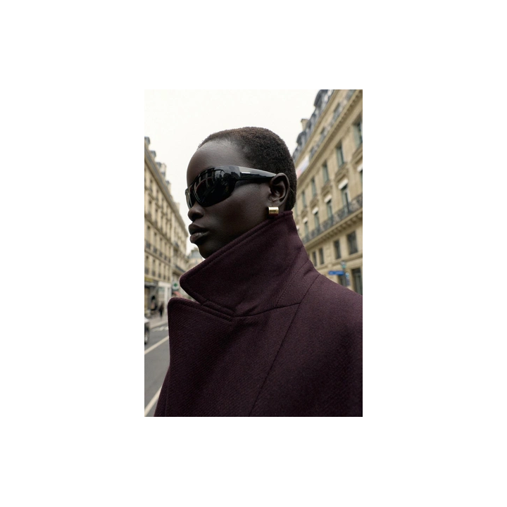 ПАЛЬТО ОВЕРСАЙЗ ИЗ СМЕСОВОЙ ШЕРСТИ