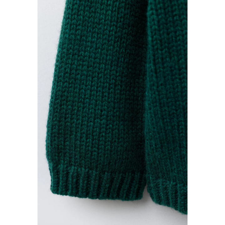 1-6 ЛЕТ/ ВЯЗАНЫЙ СВИТЕР С ВЫШИВКОЙ КРОЛИКА ИЗ ШЕРСТИ