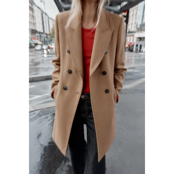 ПАЛЬТО ДВУБОРТНОЕ С ПОГОНАМИ