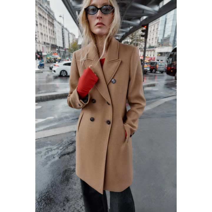 ПАЛЬТО ДВУБОРТНОЕ С ПОГОНАМИ