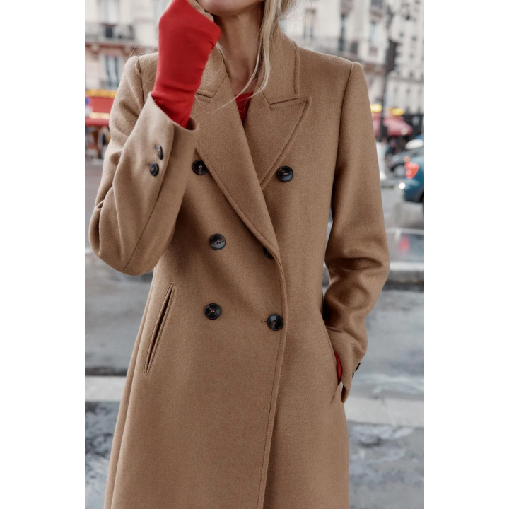 ПАЛЬТО ДВУБОРТНОЕ С ПОГОНАМИ