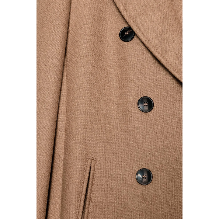 ПАЛЬТО ДВУБОРТНОЕ С ПОГОНАМИ