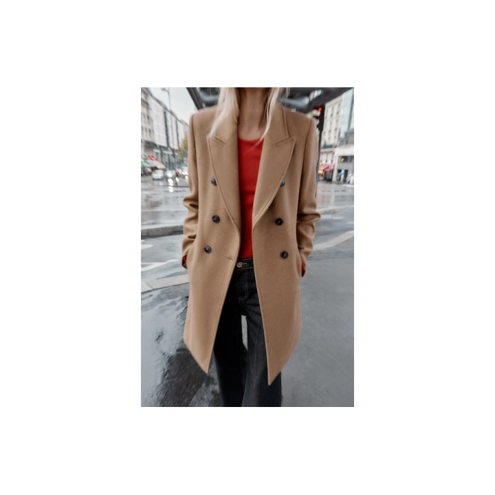 ПАЛЬТО ДВУБОРТНОЕ С ПОГОНАМИ