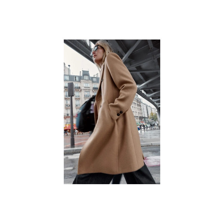 ПАЛЬТО ДВУБОРТНОЕ С ПОГОНАМИ