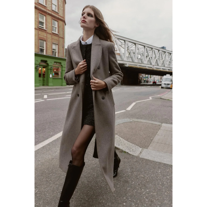 ДЛИННОЕ ДВУБОРТНОЕ ПАЛЬТО