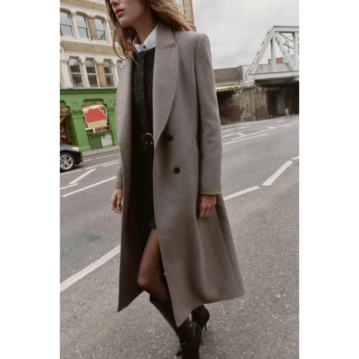 ДЛИННОЕ ДВУБОРТНОЕ ПАЛЬТО