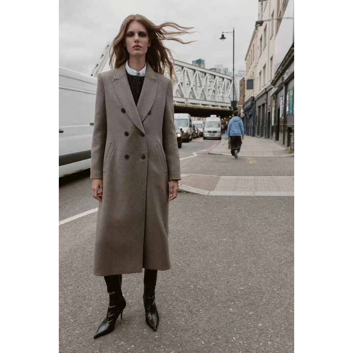 ДЛИННОЕ ДВУБОРТНОЕ ПАЛЬТО