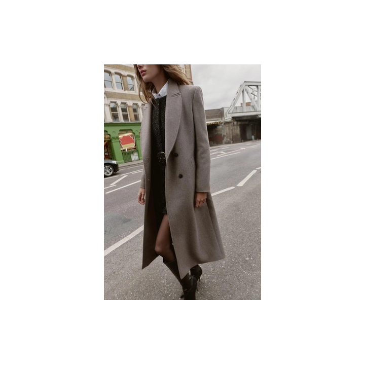 ДЛИННОЕ ДВУБОРТНОЕ ПАЛЬТО
