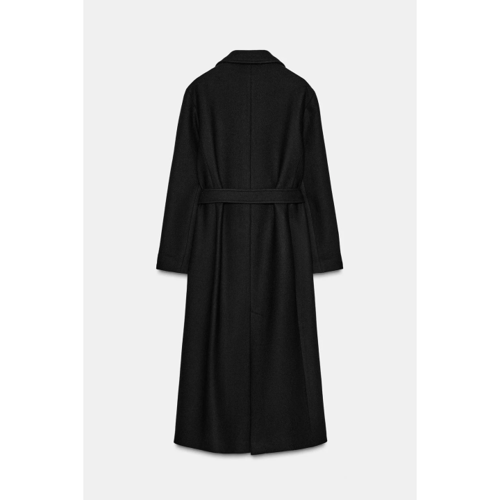 Пальто из шерсти с поясом