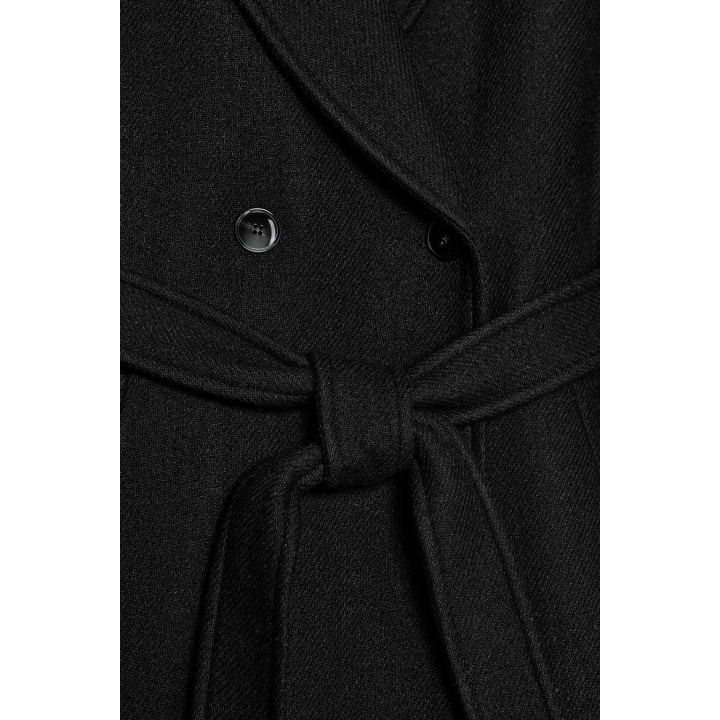 Пальто из шерсти с поясом