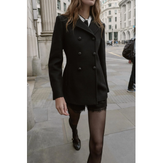 ДВУБОРТНОЕ ПАЛЬТО ИЗ ШЕРСТИ