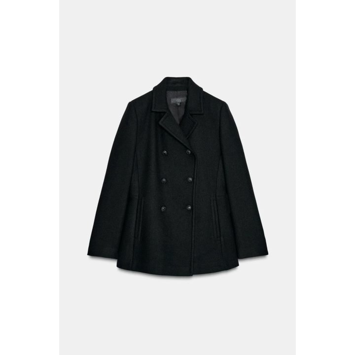 ДВУБОРТНОЕ ПАЛЬТО ИЗ ШЕРСТИ