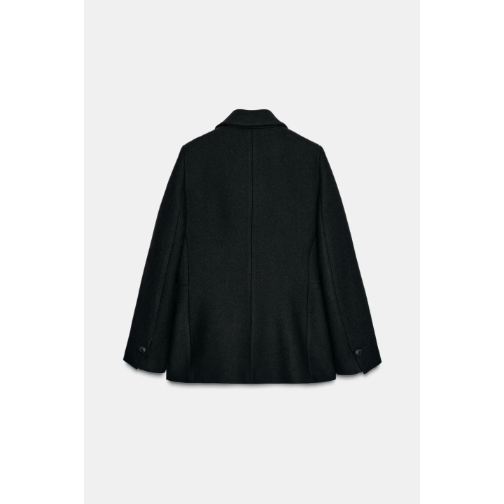 ДВУБОРТНОЕ ПАЛЬТО ИЗ ШЕРСТИ