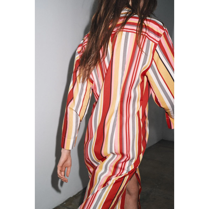 ПЛАТЬЕ-РУБАШКА В ПОЛОСКУ — ZW COLLECTION