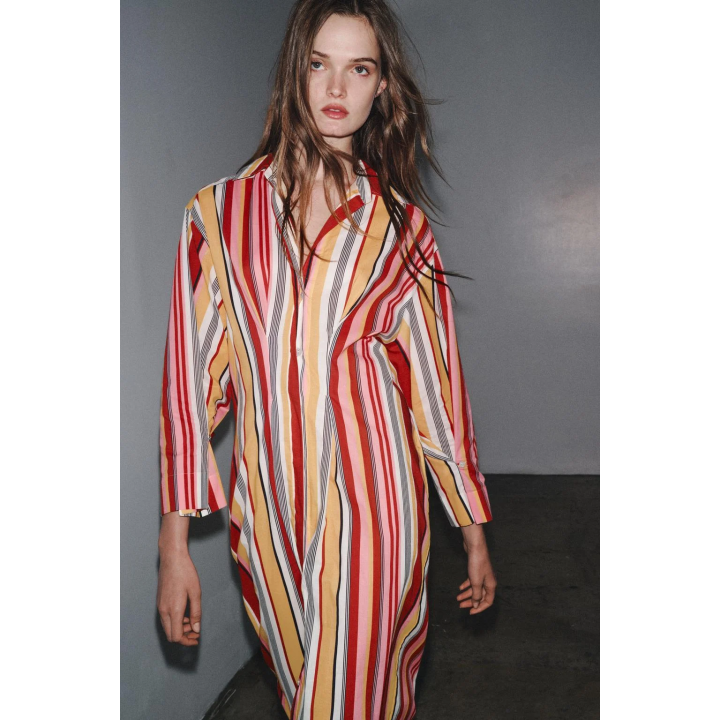 ПЛАТЬЕ-РУБАШКА В ПОЛОСКУ — ZW COLLECTION