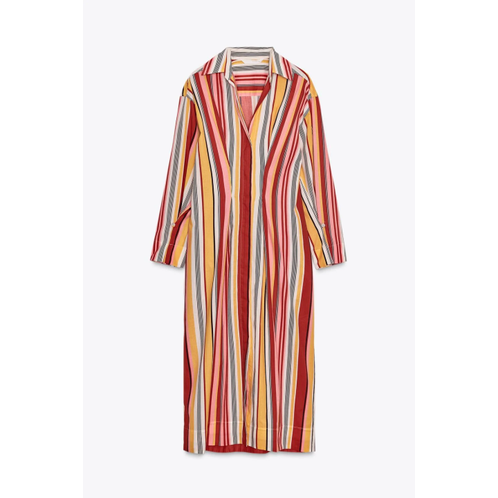 ПЛАТЬЕ-РУБАШКА В ПОЛОСКУ — ZW COLLECTION