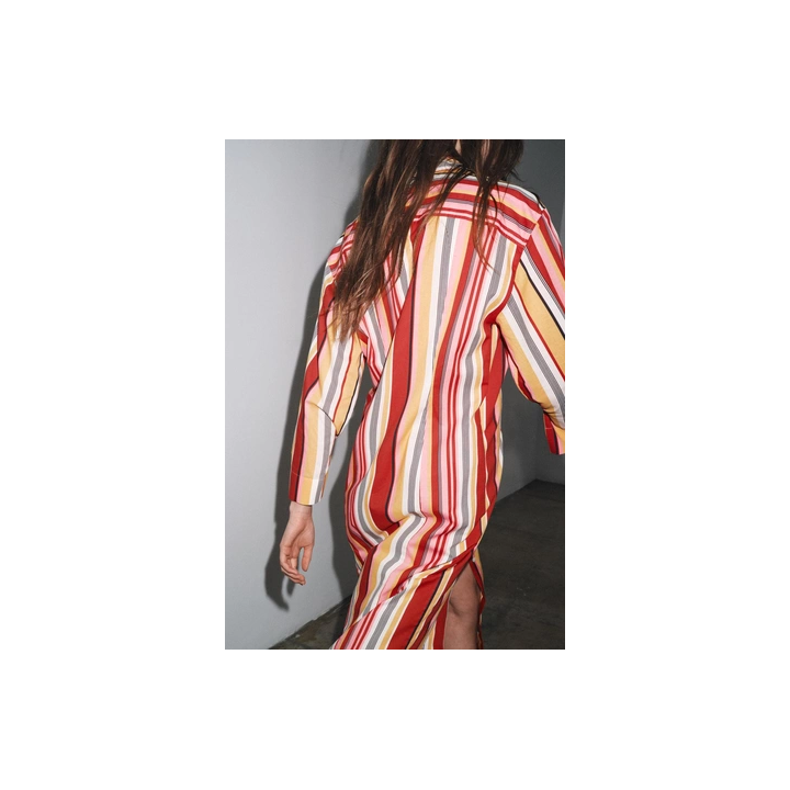 ПЛАТЬЕ-РУБАШКА В ПОЛОСКУ — ZW COLLECTION