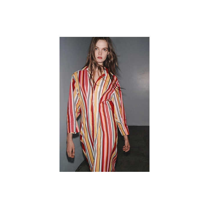 ПЛАТЬЕ-РУБАШКА В ПОЛОСКУ — ZW COLLECTION