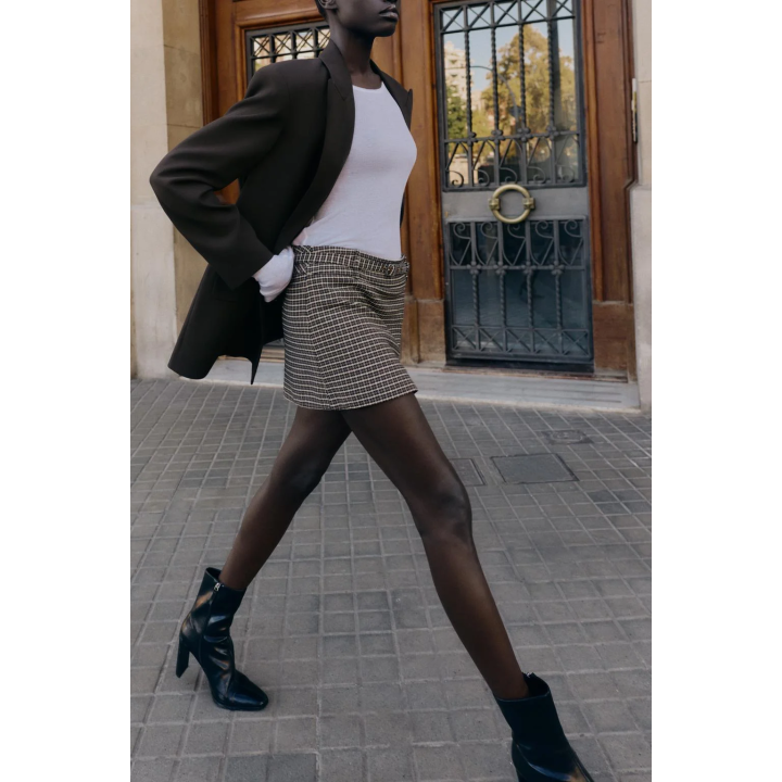 ПАЛЬТО ИЗ ИСКУССТВЕННОГО МЕХА С ПОЯСОМ — ZW COLLECTION