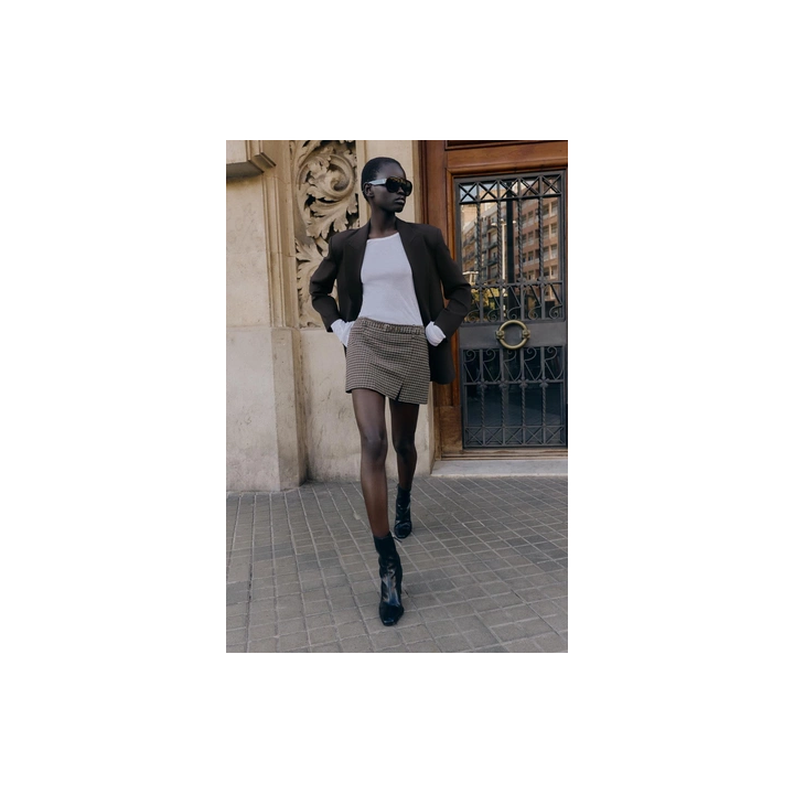 ПАЛЬТО ИЗ ИСКУССТВЕННОГО МЕХА С ПОЯСОМ — ZW COLLECTION