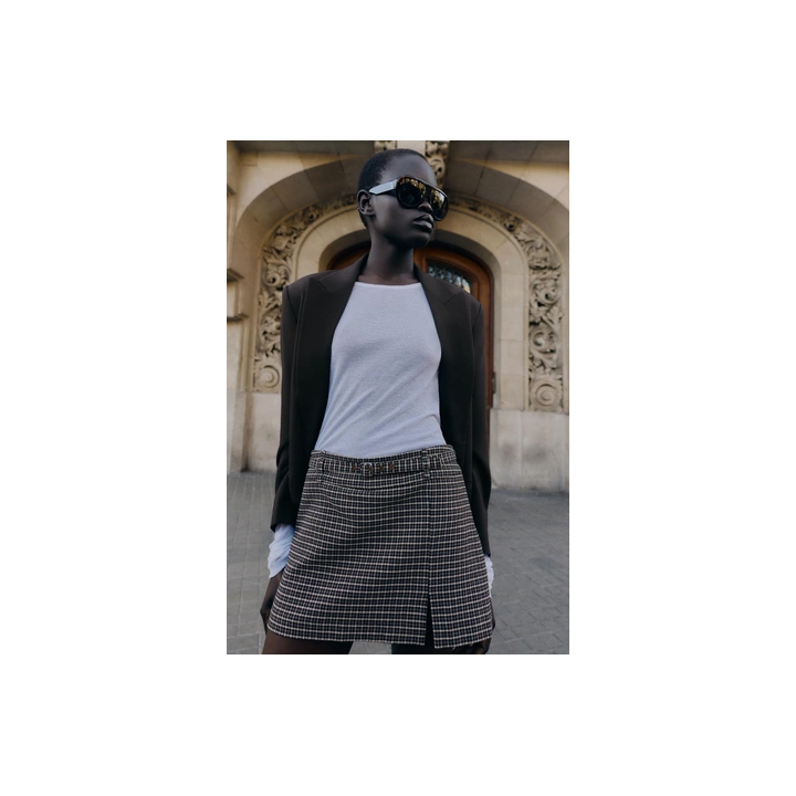 ПАЛЬТО ИЗ ИСКУССТВЕННОГО МЕХА С ПОЯСОМ — ZW COLLECTION