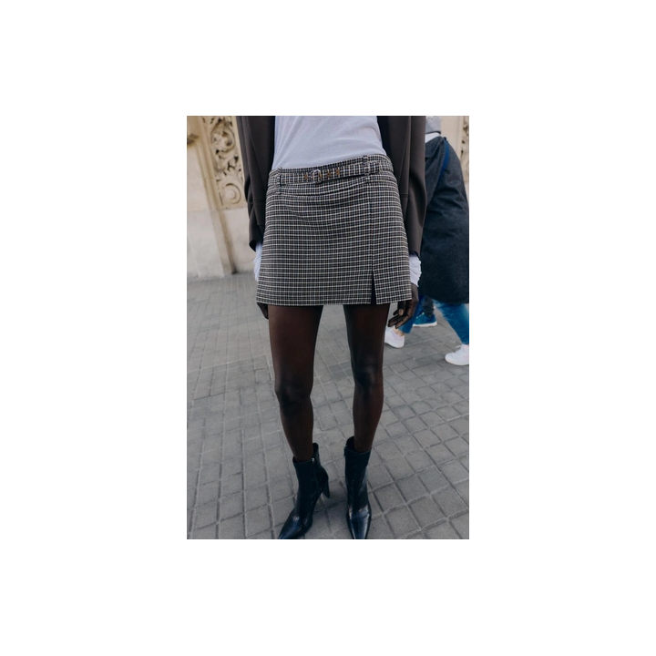 ПАЛЬТО ИЗ ИСКУССТВЕННОГО МЕХА С ПОЯСОМ — ZW COLLECTION