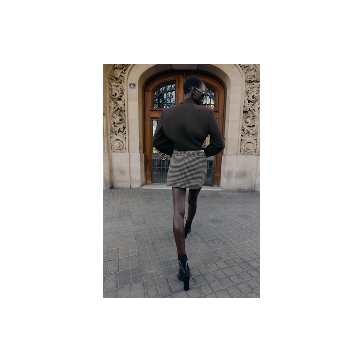 ПАЛЬТО ИЗ ИСКУССТВЕННОГО МЕХА С ПОЯСОМ — ZW COLLECTION