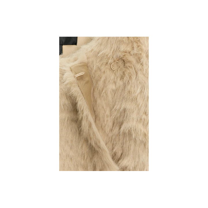 ПАЛЬТО ИЗ ИСКУССТВЕННОГО МЕХА С ПОЯСОМ — ZW COLLECTION