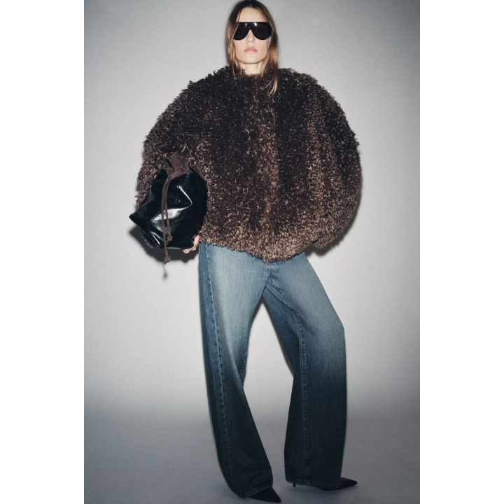 ПАЛЬТО ИЗ ИСКУССТВЕННОГО МЕХА — ZW COLLECTION